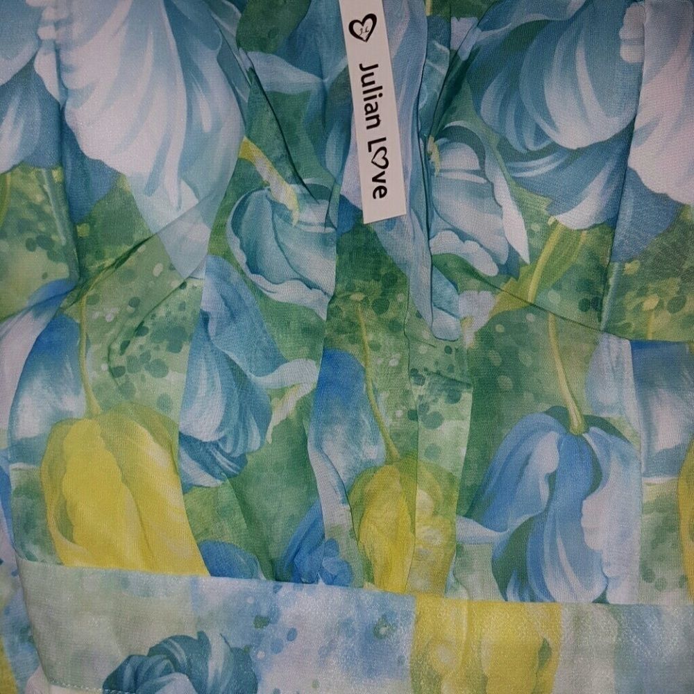 NWT Green blue Multi Dress - Picture 3 of 5